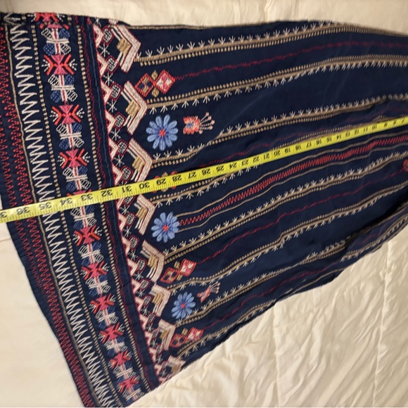 Johnny Was Linen Embroidered Skirt - Picture 7 of 8